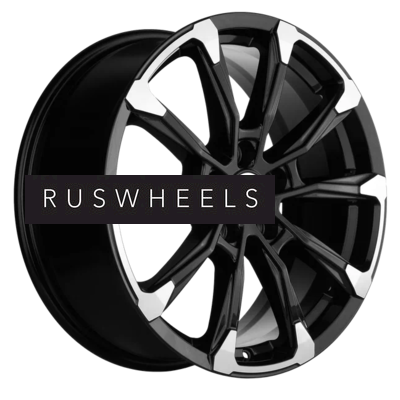 Диски Khomen Wheels 7,5x18/5x114,3 ET50 D54,1 KHW1808 (Geely Coolray) Black-FP