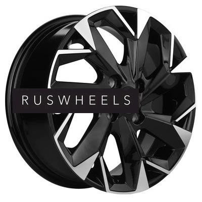Диски Khomen Wheels 5,5x14/4x100 ET38 D67,1 KHW1402 (Accent/Getz/i20) Black-FP