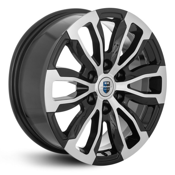 Диски КиК 7.5\R18 6*139.7 ET36 d100.1 Алмаз черный