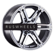 Диски LS 8x17/6x139,7 ET25 D106,1 473 GMF (конус, Колпак+лого)