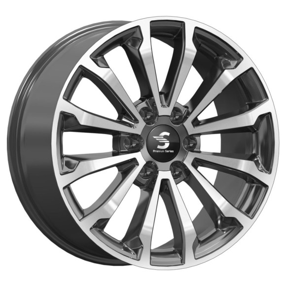 Диски КиК  Premium КР006 (20Pajero Sport)  8,5\R20 6*139,7 ET33  d67,1  Diamond Black Gris  [82175]  <Ш>