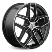 Диски КиК 7,0\R17 5*112 ET45 d66.6 Алмаз черный