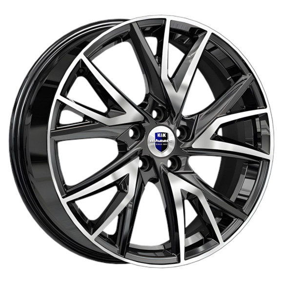 Диски КиК 6.5\R18 5*108 ET43 d65.1 Алмаз черный