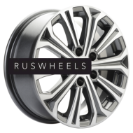 Диски Khomen Wheels 6,5x16/5x114,3 ET46 D67,1 KHW1610 (Mitsubishi) Gray-FP Диски Khomen Wheels 6,5x16/5x114,3 ET46 D67,1 KHW1610 (Mitsubishi) Gray-FP