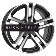 Диски КИК 7x16/5x139,7 ET5 D98 Палладика (КС591М) Алмаз черный