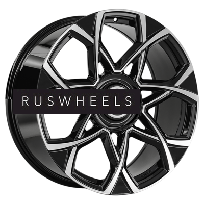 Диски LS Forged 9x21/5x120 ET45,5 D62,6 LS FG59 BKF (конус, Колпак+лого)