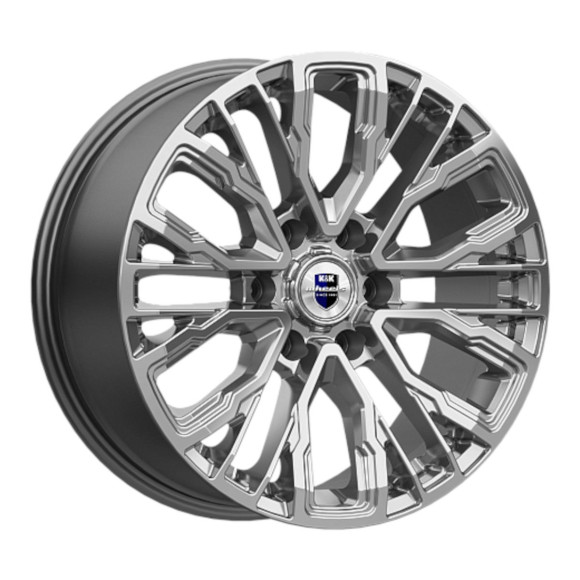 Диски КиК 8.5\R19 6*139.7 ET30 d106.1 Дарк платинум