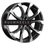 Диски Replay 9,5x22/5x120 ET45,5 D72,6 LR54(LI) BKF (конус, LR002)