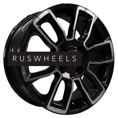 Диски Khomen Wheels 5,5x14/4x100 ET43 D67,1 KHW1406 (Solaris/Logan/Rio) Black-FP